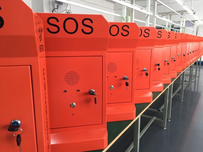 SOS ワンタッチダイヤル ワンドル耐性電話 IP54 GSMR ハンドフリー 3