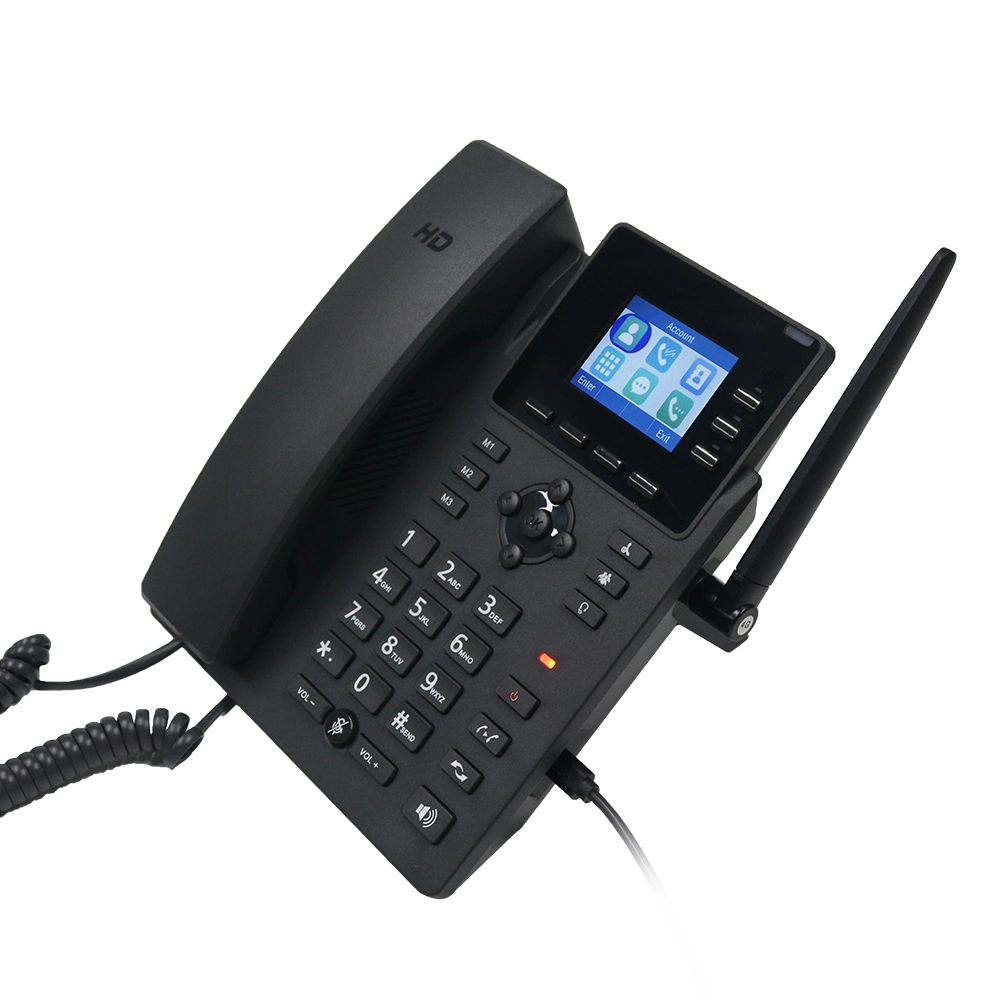 WiFiの無線電話、4Gは地上通信線SIPネットワークの机の電話を修理した