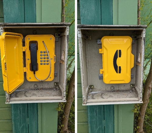最新の企業ニュース フランス公園の景色を楽しめるエリアの屋外の防水電話プロジェクト