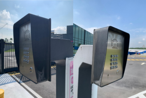 最新の企業ニュース JR305-FK緊急インターコム マレーシア産業公園ゲートアクセスポイントに成功安装