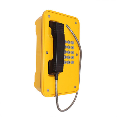 JR103-FK Line Powered Heavy Duty Telephone Vandal Proof With Rubber Keypad Yellow