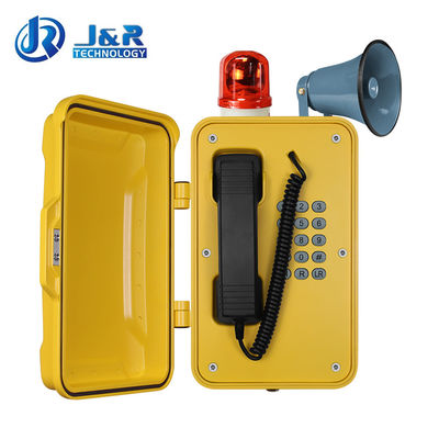 良い価格 壁/柱取り付け型工業用 SIP 電話、フラッシュランプとホーン付き オンライン