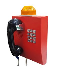 点滅ランプが付いているIP65天候の抵抗力がある電話、反破壊者のトンネルの電話
