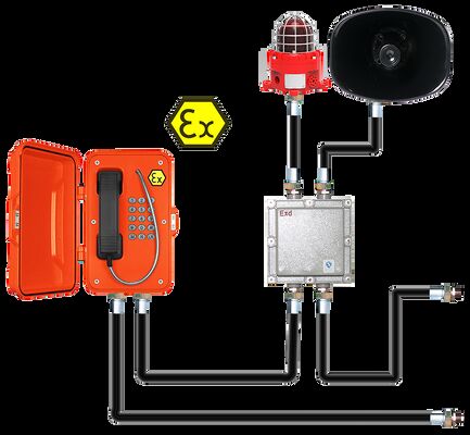 良い価格 IP67 85dbA 危険産業環境用 垂直鋳型アルミの消防用電話 オンライン