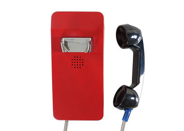 良い価格 赤色耐衝撃電話 デスクマウント IP66 GSM SIP 防水 2年保証 オンライン