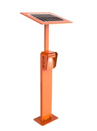 3G/4G路傍太陽電池パネルが付いている緊急SIP呼出し箱の冷間圧延された鋼鉄IP65