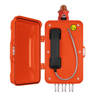 ライトが付いている10W 85dbA IP67 SSのコードの消防士の電話